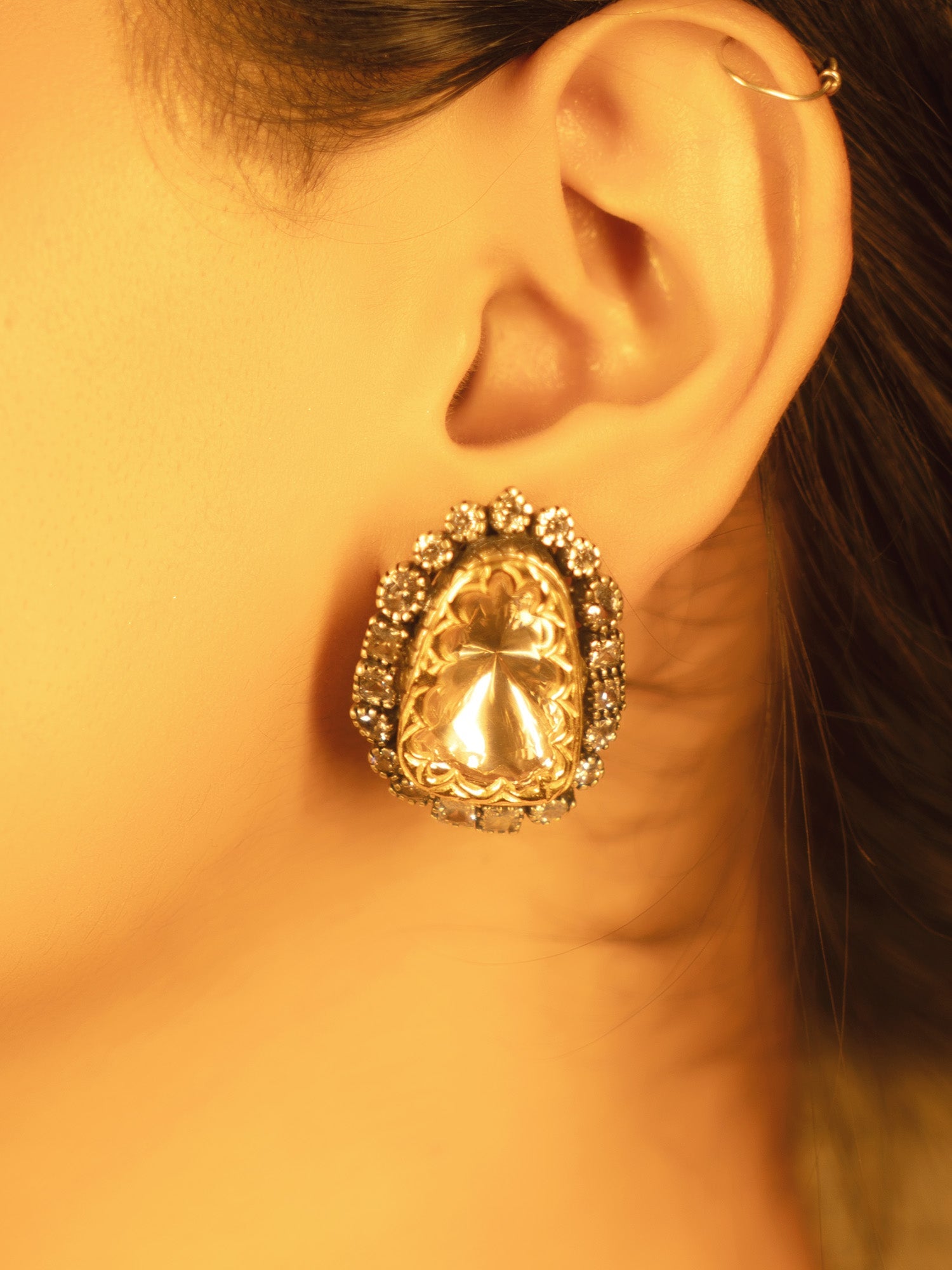 Nabila 92.5 Silver Moissonite Necklace Set