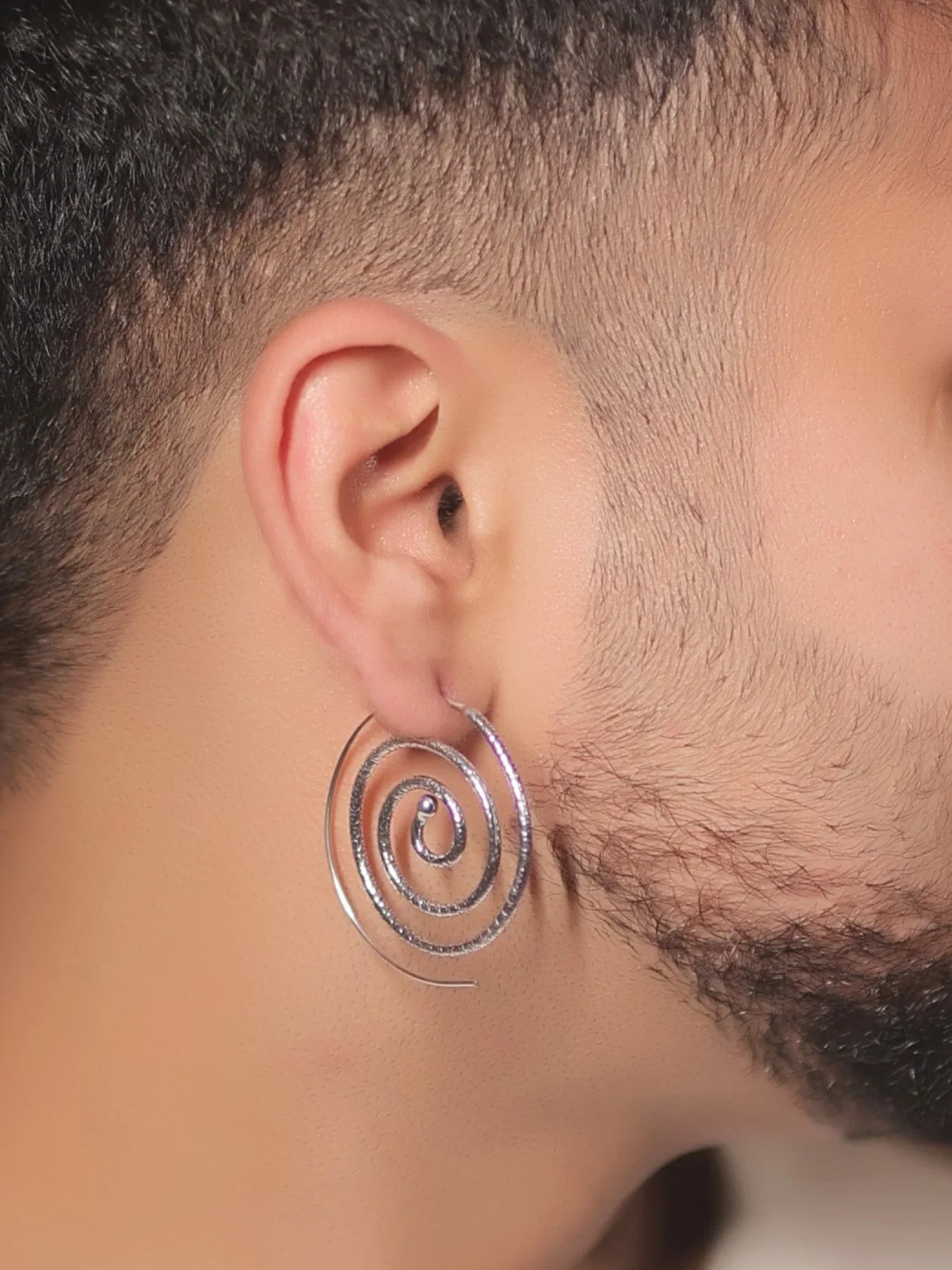 Aindrila Silver Western Earrings