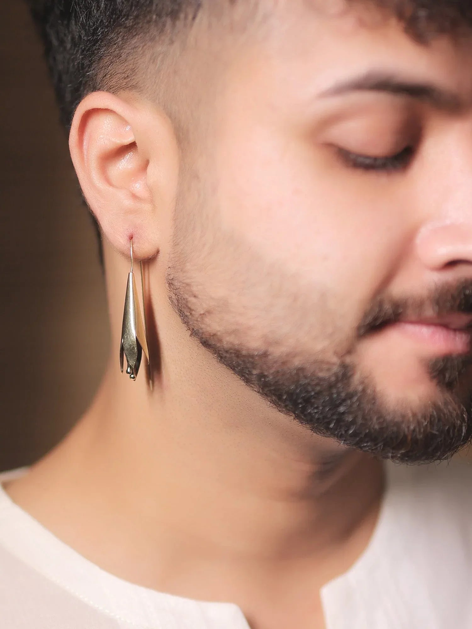 Madhvi Golden Western Earrings