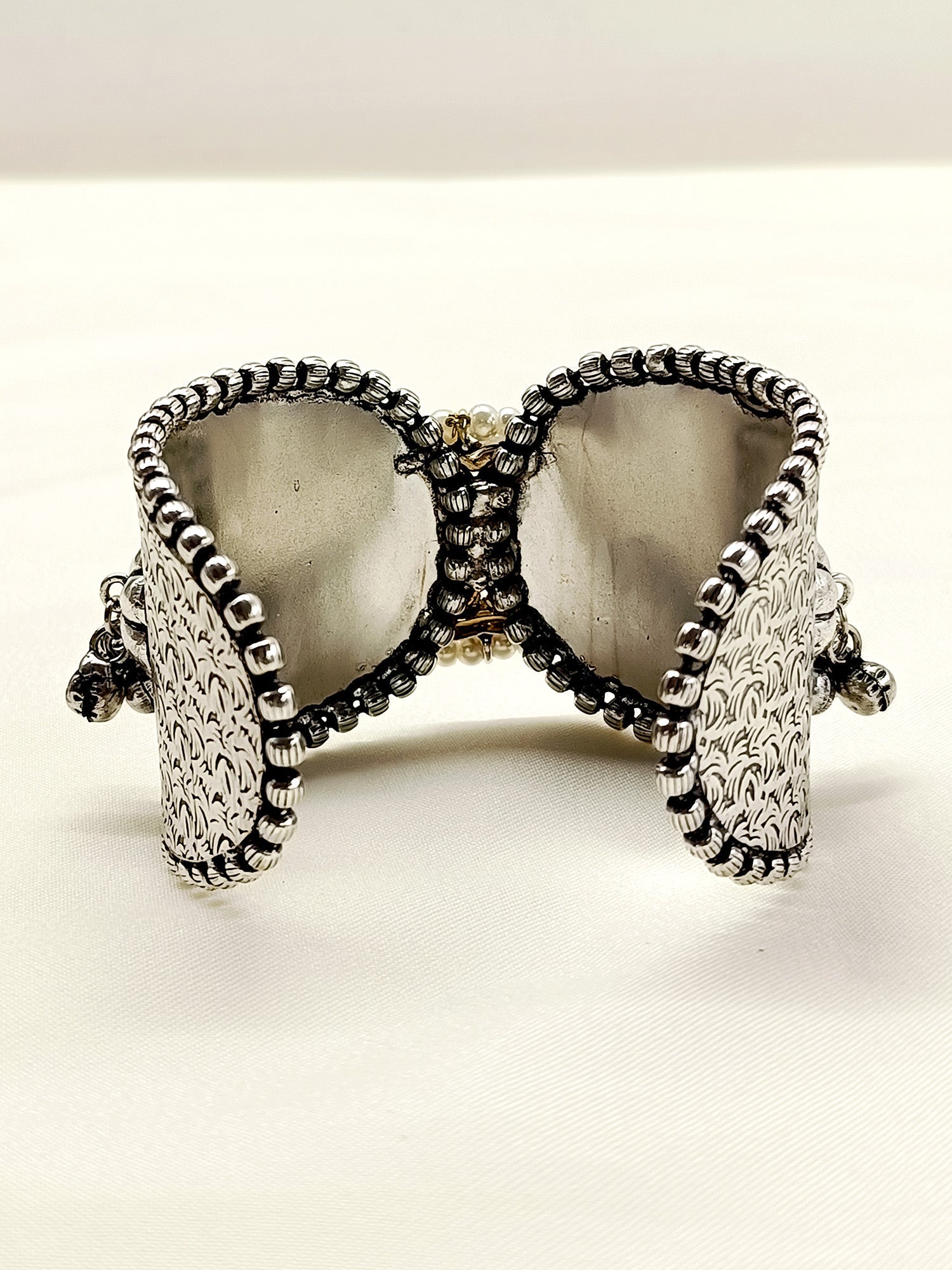 Adelaide White Oxidized Bracelet