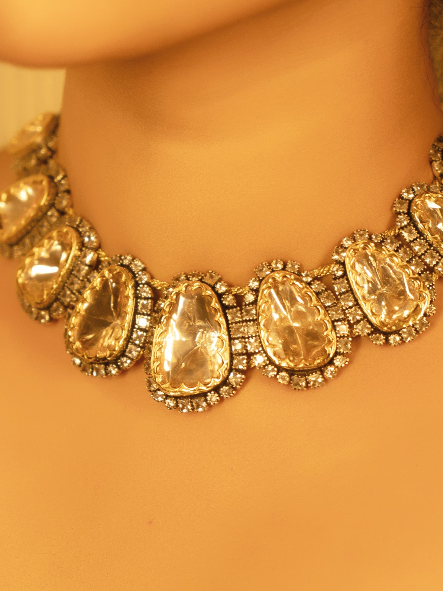 Nabila 92.5 Silver Moissonite Necklace Set