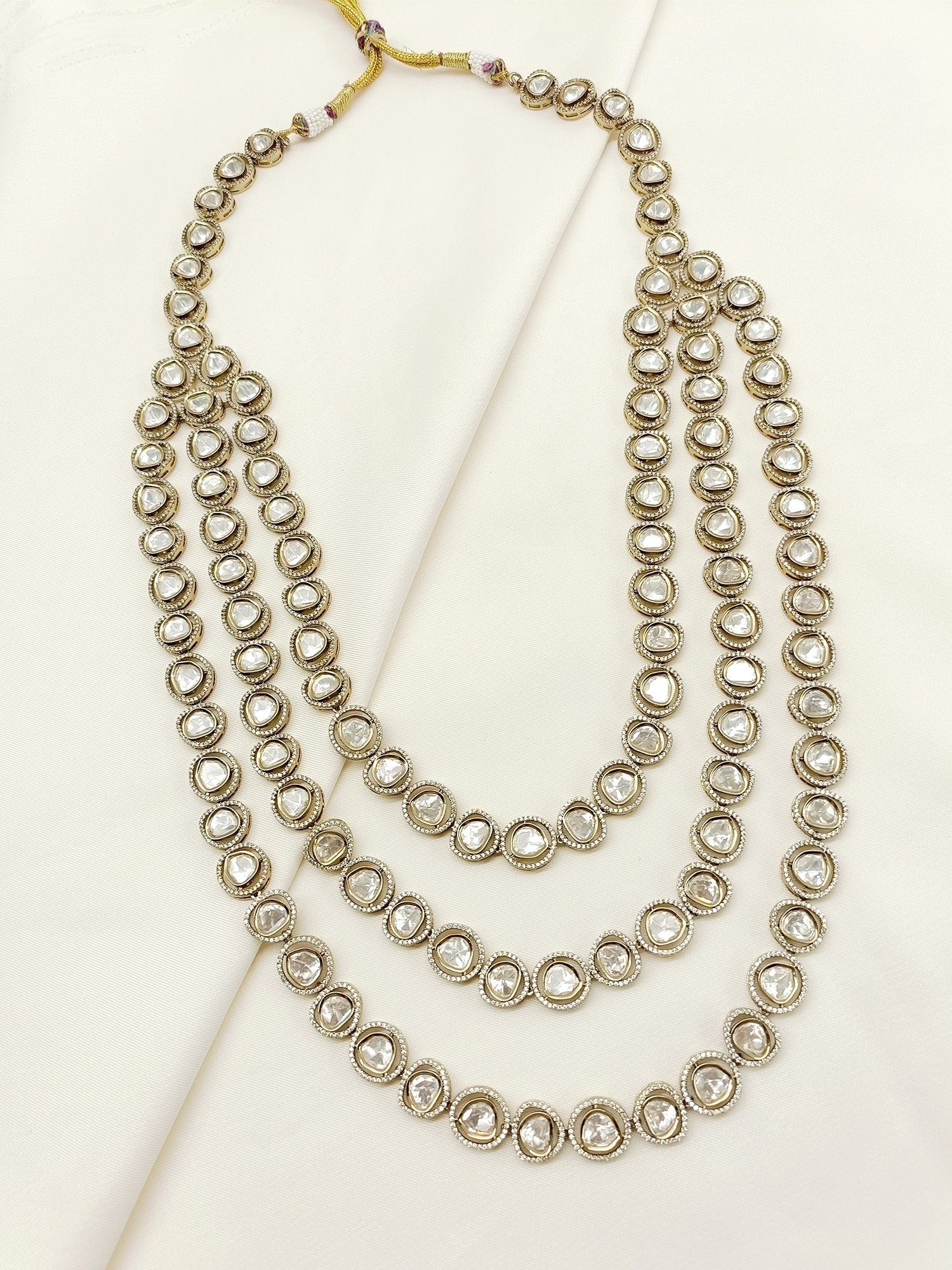 Priyansh White Groom Kundan Neckpiece