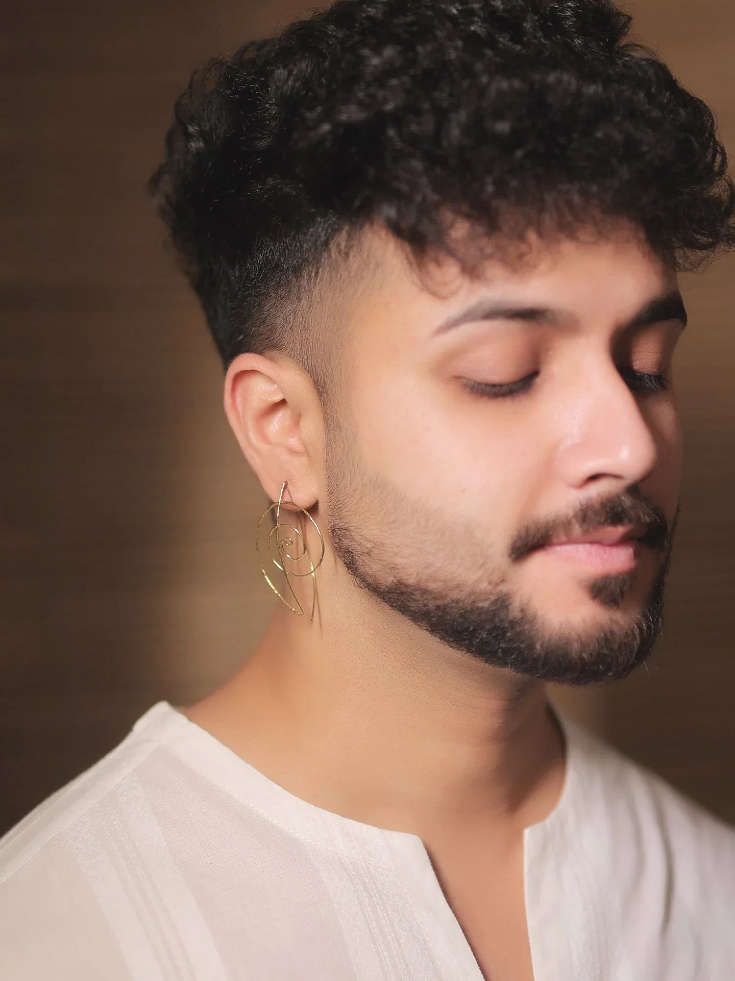 Nimare Golden Western Earrings