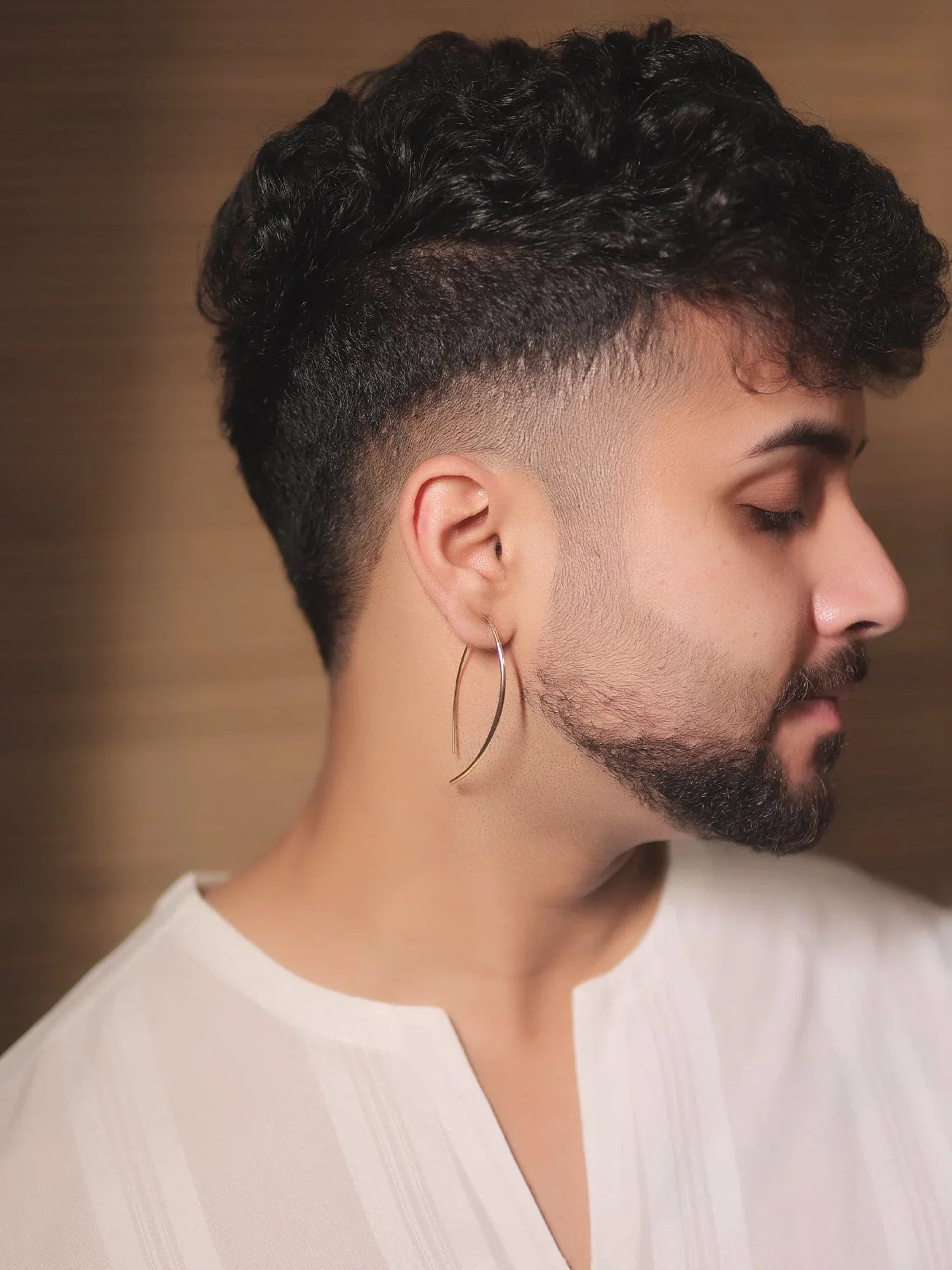 Seher Golden Western Earrings