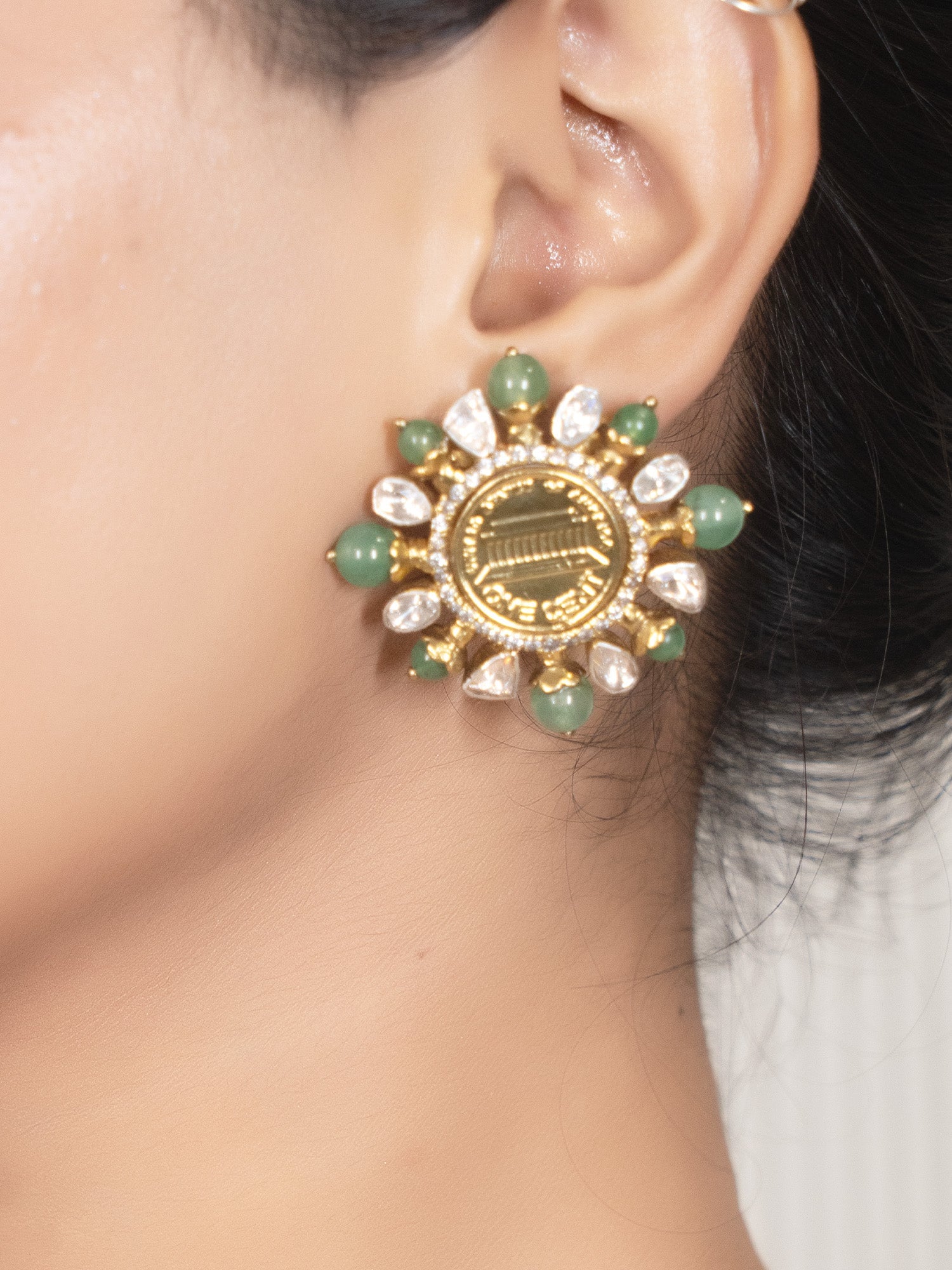 Damayanti 92.5 Silver Moissonite Tops