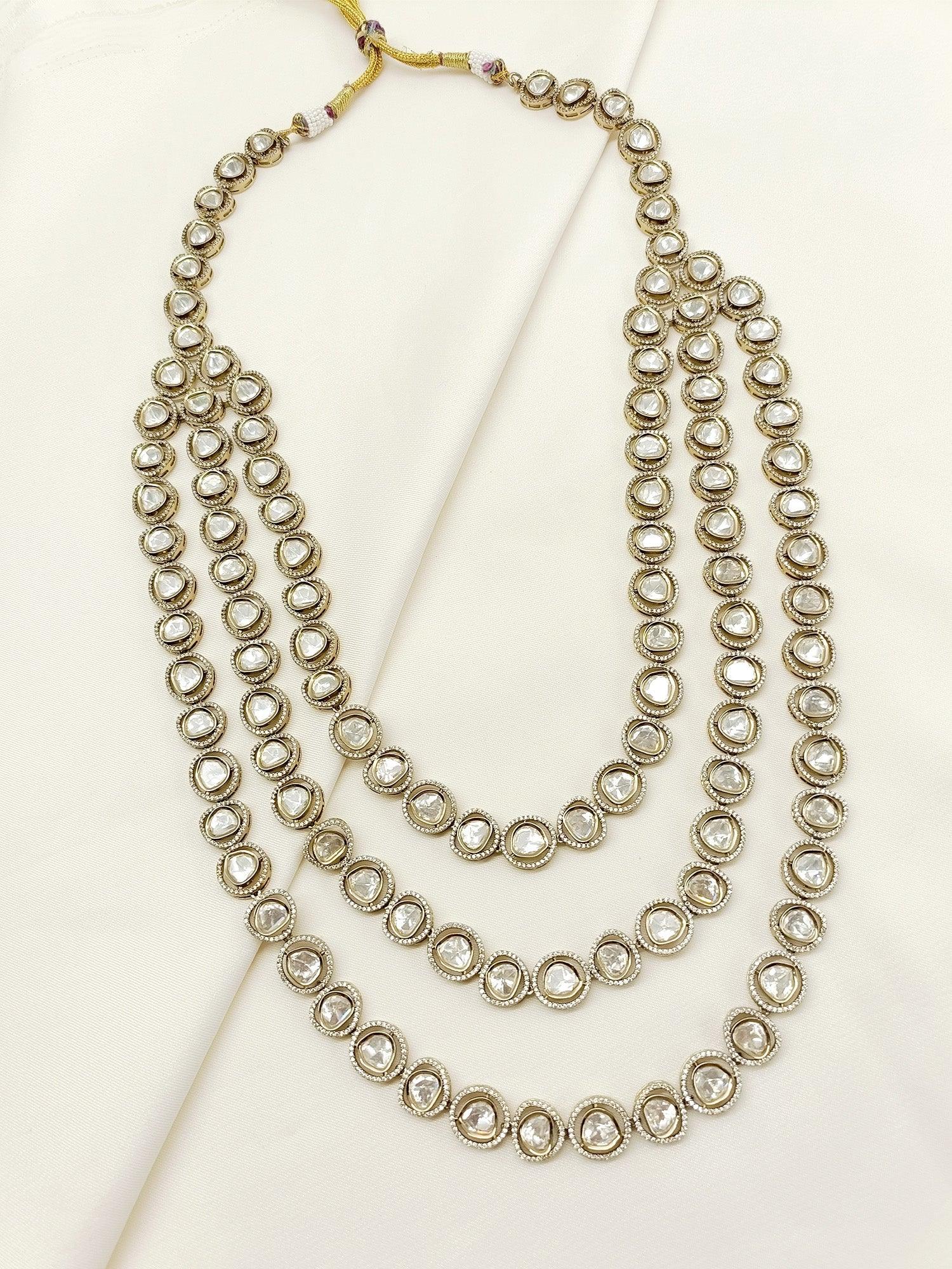 Priyansh White Groom Kundan Neckpiece