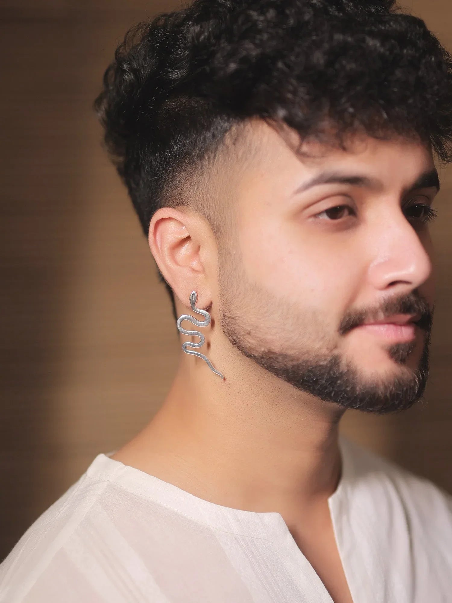 Zilpah Silver Western Earrings