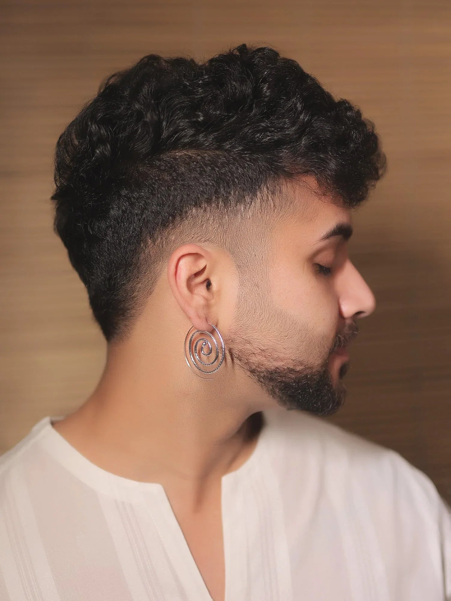 Aindrila Silver Western Earrings