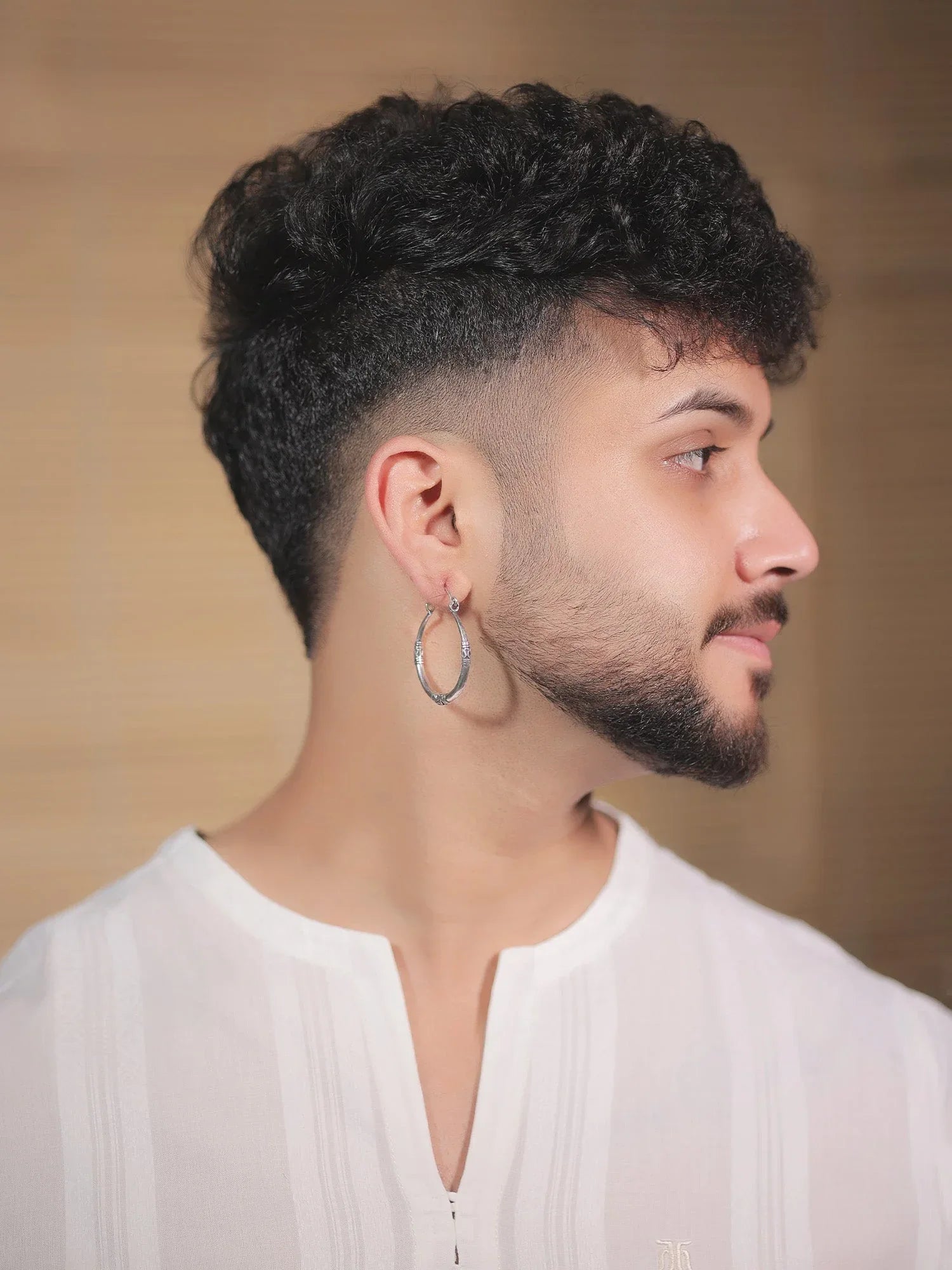Aadhvita Plain Oxidized Earring