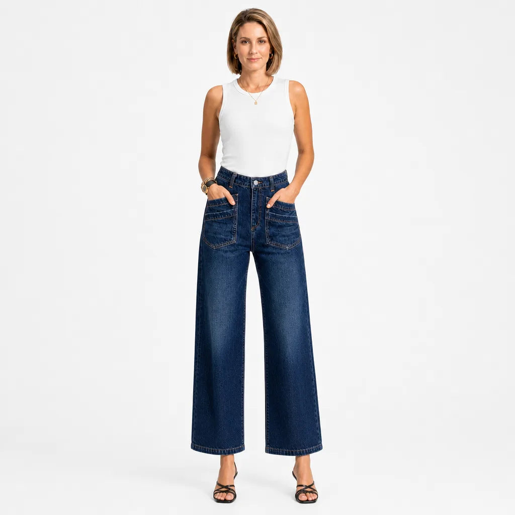 Poppy | Womens Baggy Wide Leg Jeans