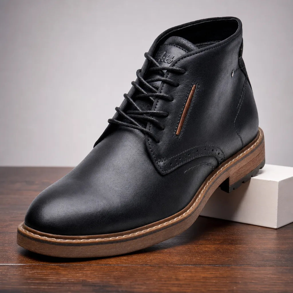 Preston | Men's Fall Leather Brogue Boots