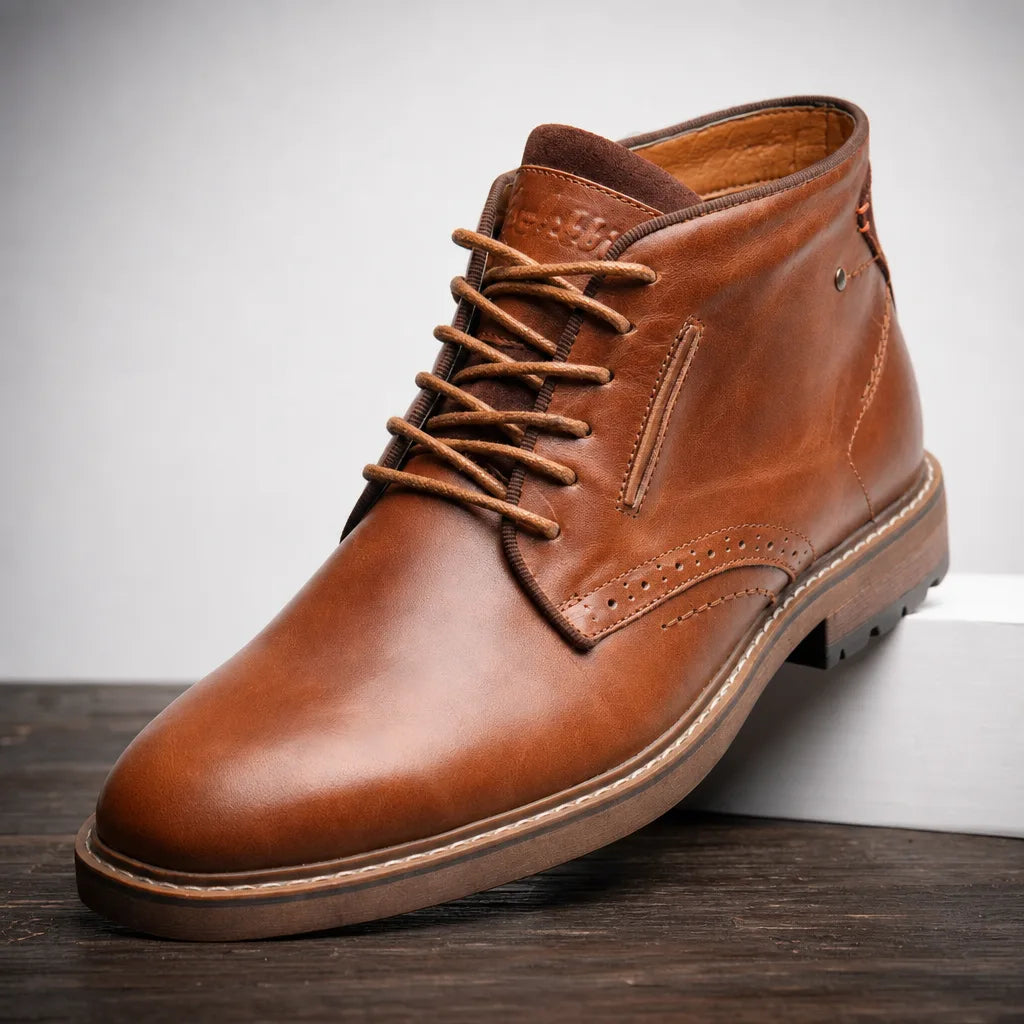 Preston | Men's Fall Leather Brogue Boots