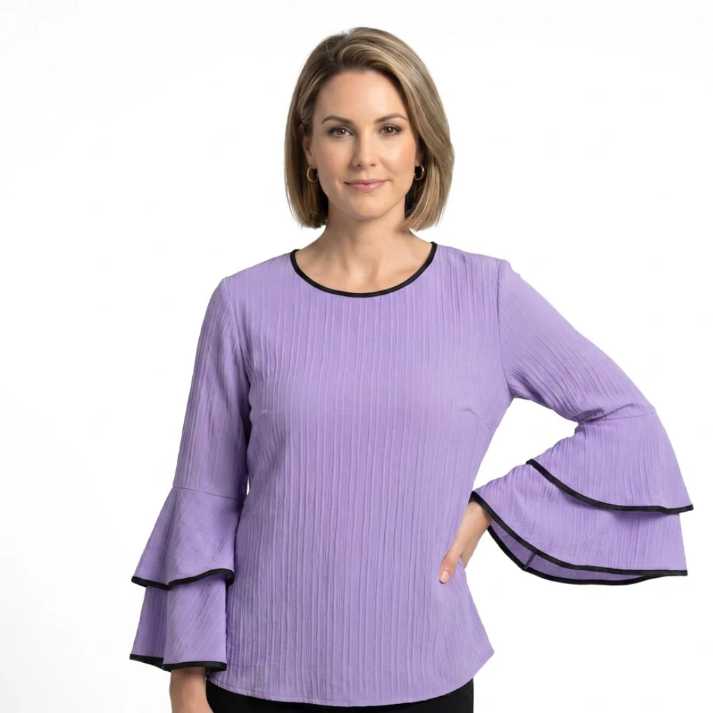 Althea Flared Sleeve Top