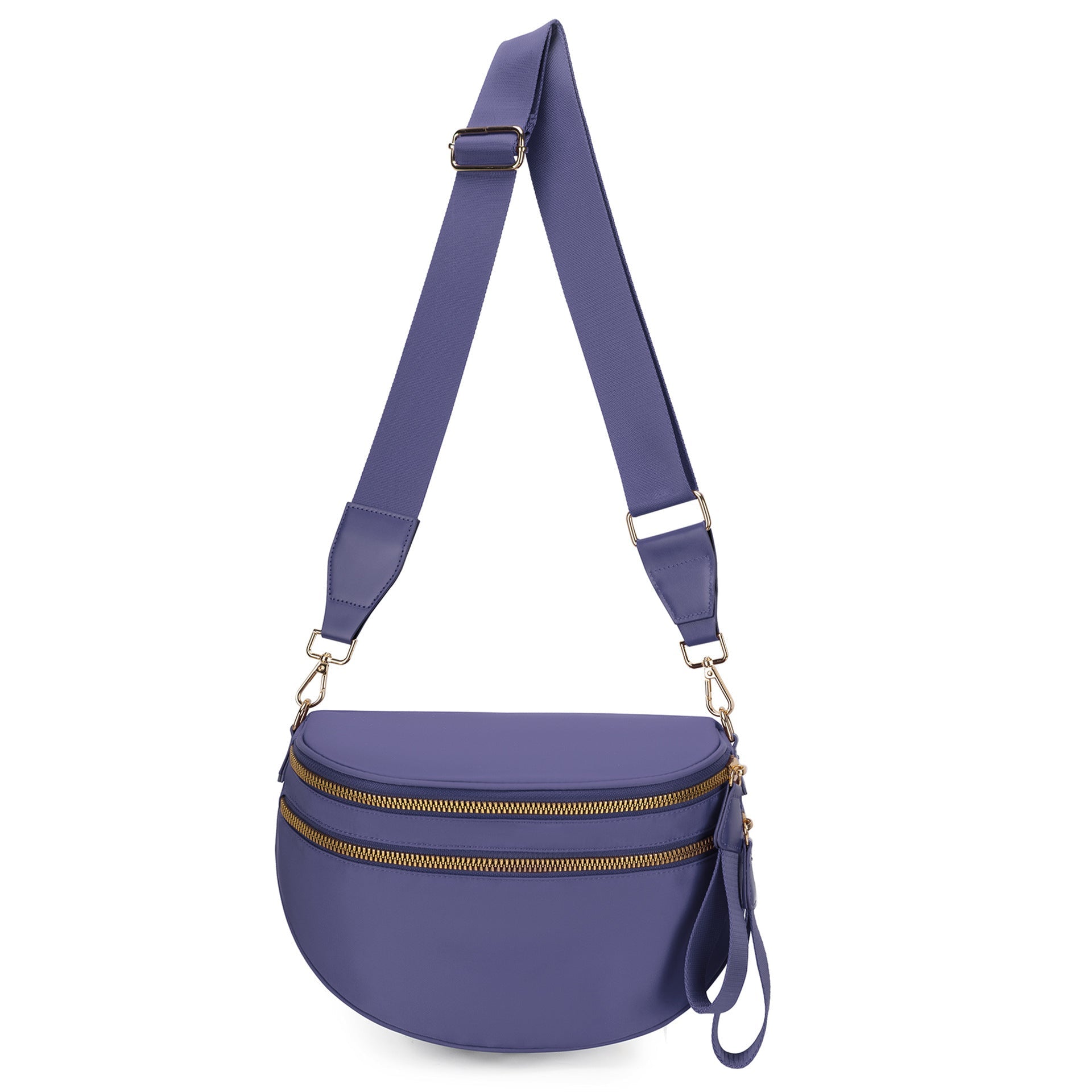 Ounamei Checkered Crossbody Bum Bag for Women Large Capacity Belt Bag for Moms & Everyday Travel