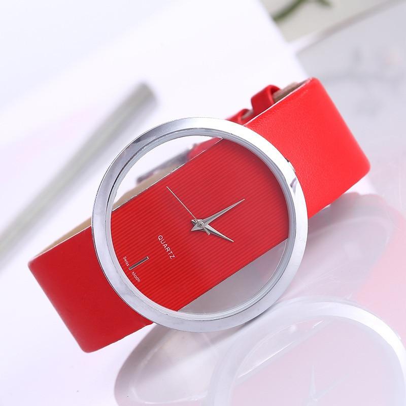 Chique Duidelijke Wijzerplaat Quartz Horloge  - By Qivii