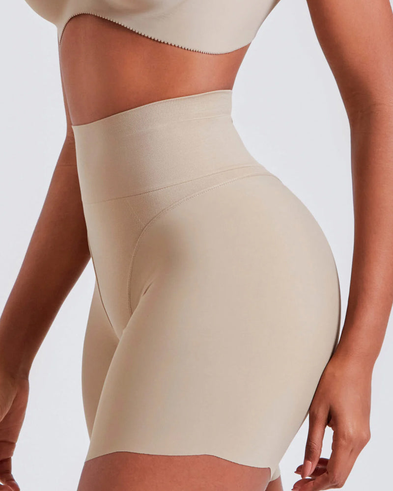 Tummy Control Butt Lifter Stretch Seamless Body Shaper Shorts  - By Qivii