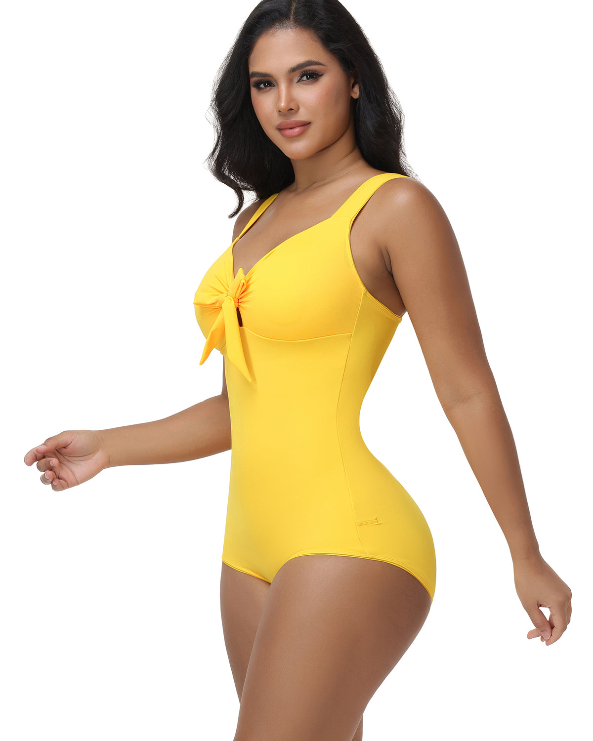 Neckband style Butt Lift One-Piece Swimsuit  - By Qivii