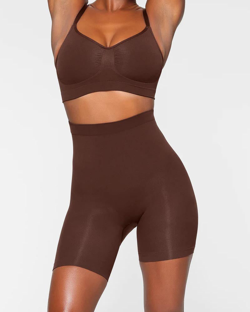 Shapshe® Seamless High Waist Tummy Tuck Shaping Shorts  - By Qivii