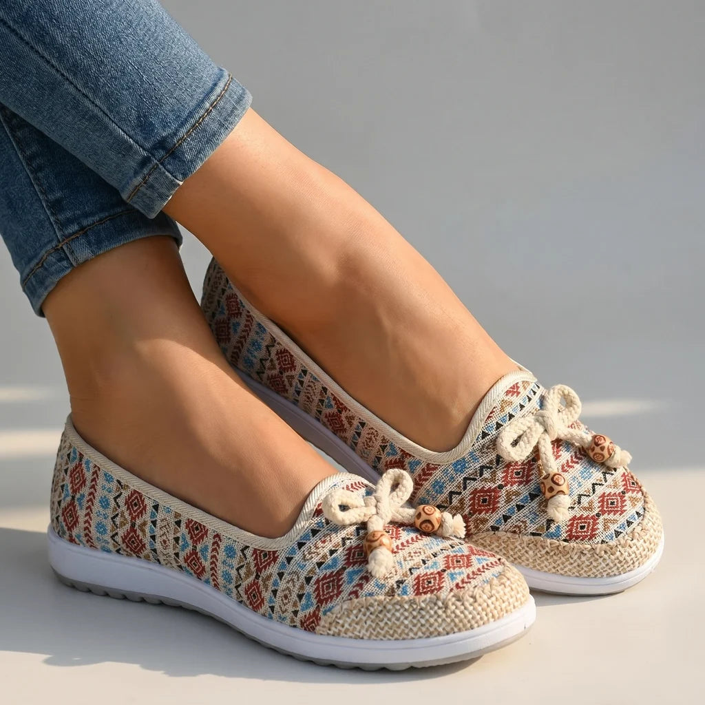 Enya Embroidered Flats