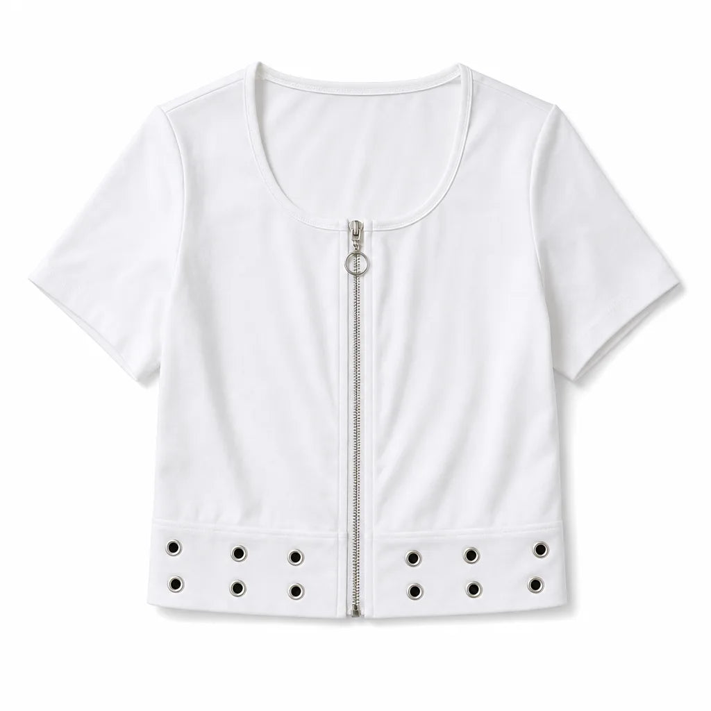 Remi Eyelet Crop Top