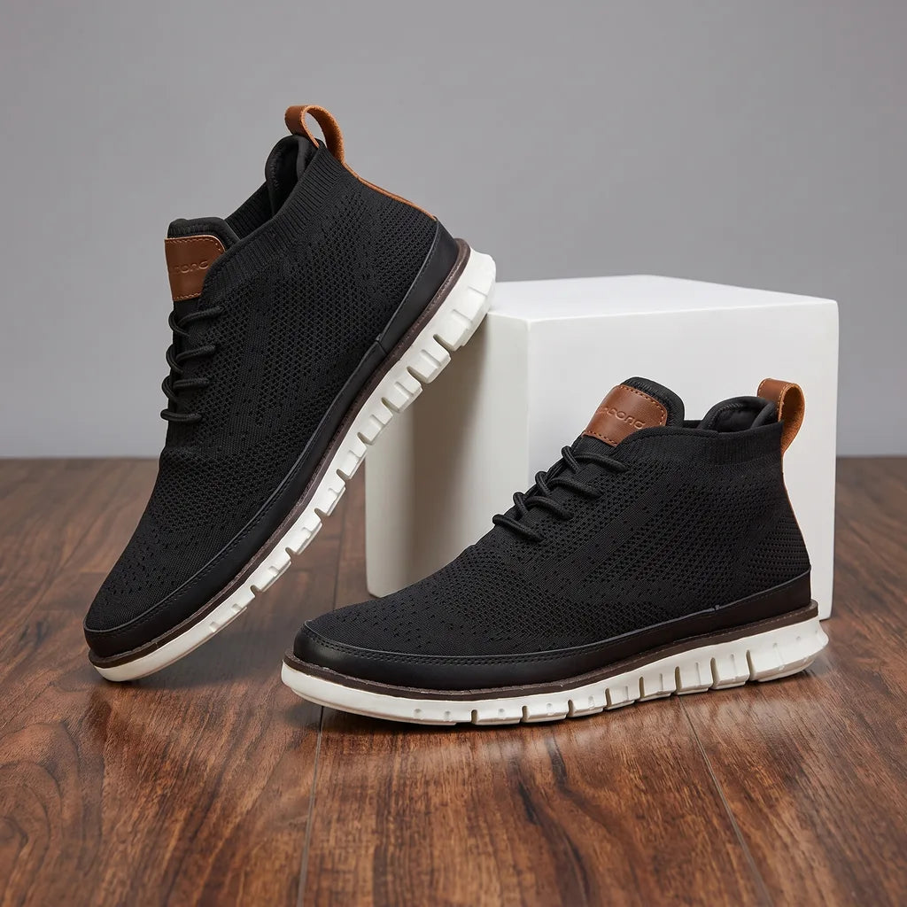Renee | Men's Casual Knit Sneakers  - By Qivii