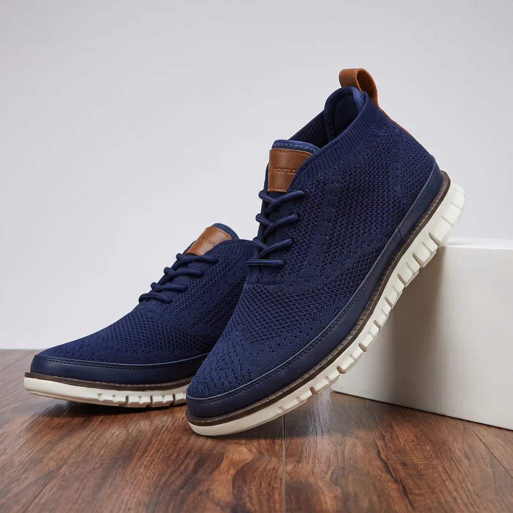 Renee | Men's Casual Knit Sneakers  - By Qivii