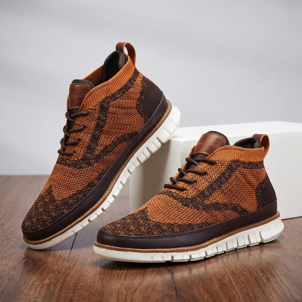 Renee | Men's Casual Knit Sneakers  - By Qivii