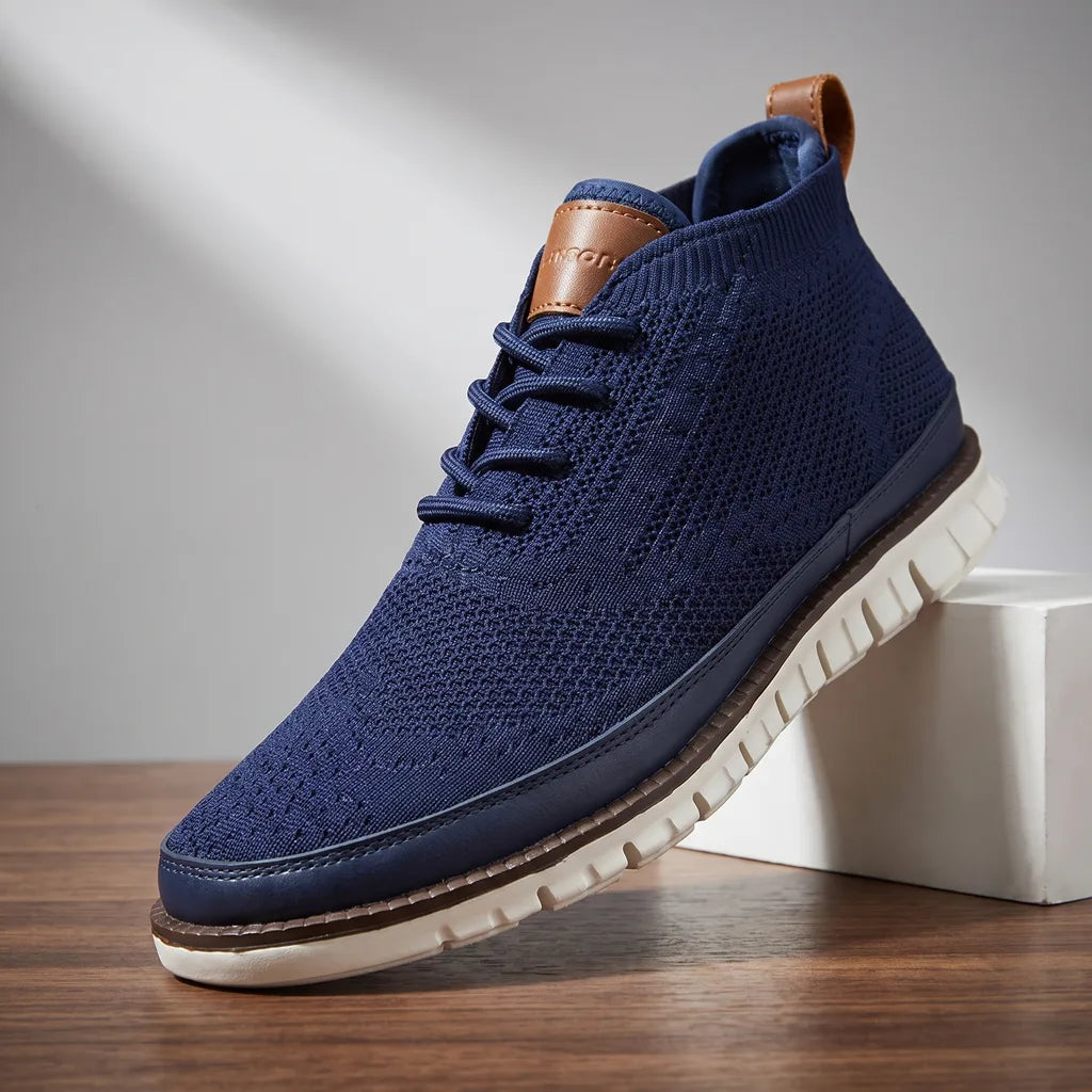 Renee | Men's Casual Knit Sneakers  - By Qivii