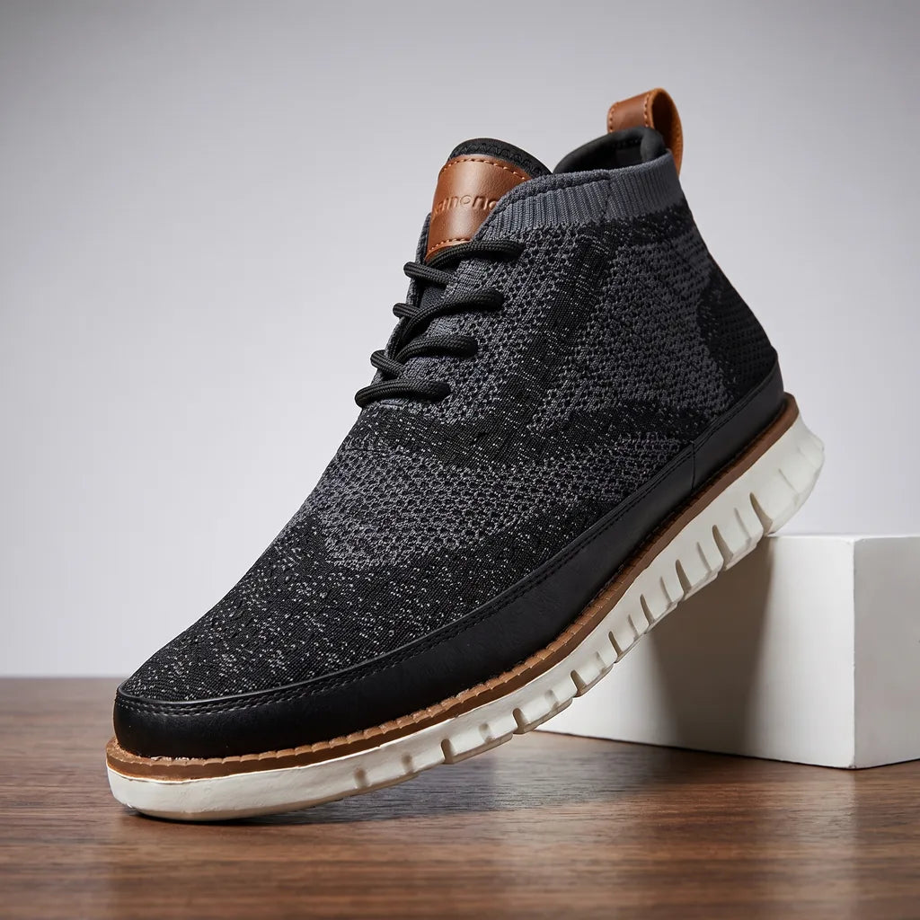 Renee | Men's Casual Knit Sneakers  - By Qivii