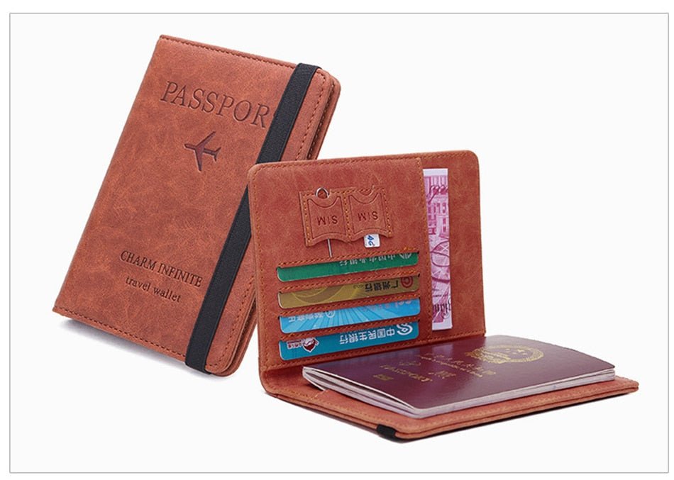 RFID Protection Passport Travel Wallet  - By Qivii