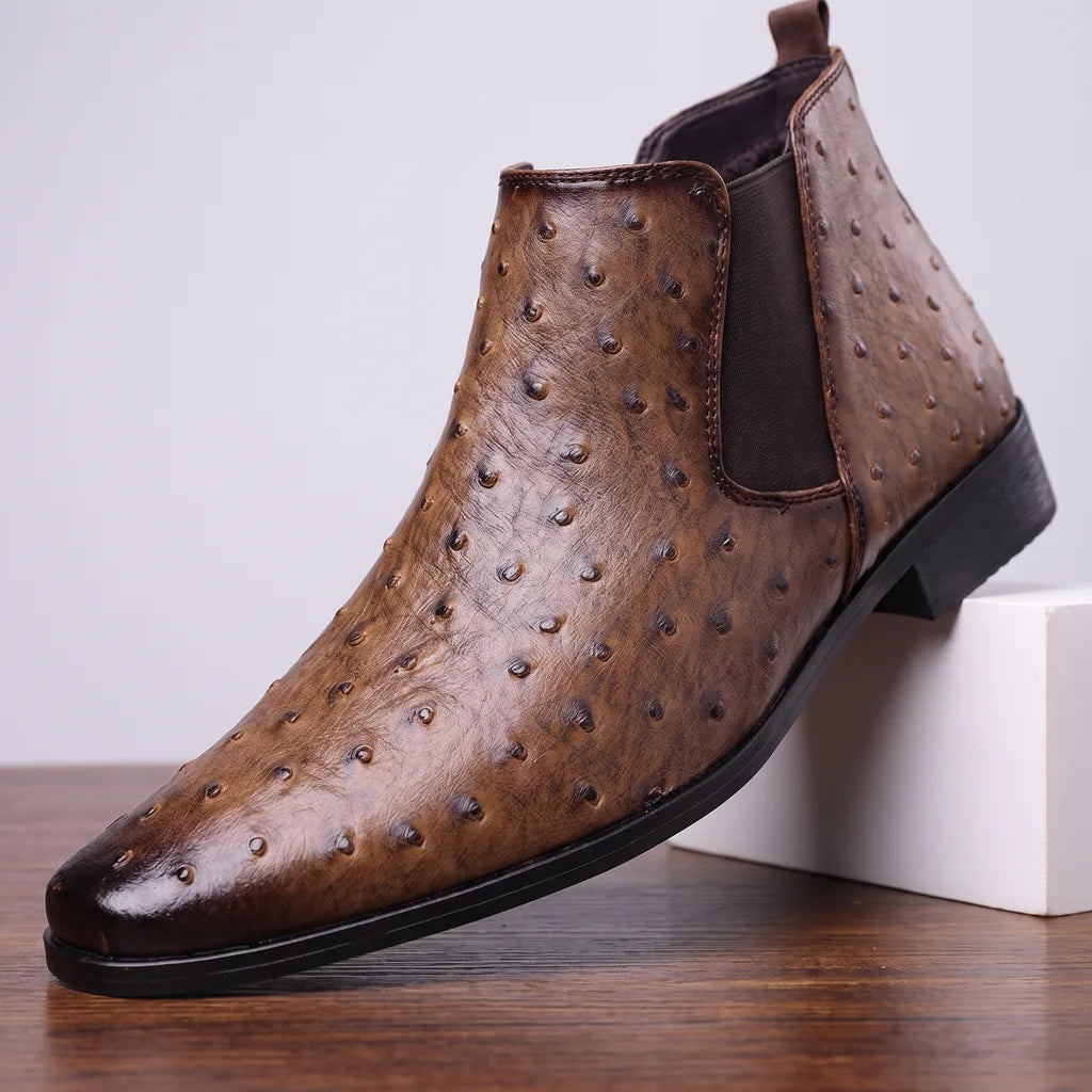 Rhys | Mens Fall Slip On Ankle Boots