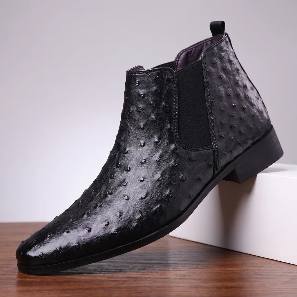 Rhys | Mens Fall Slip On Ankle Boots