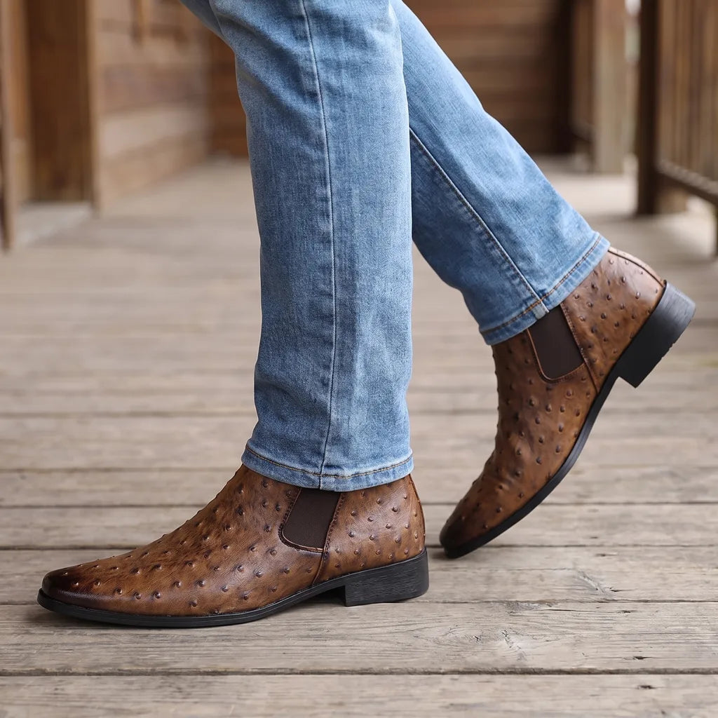 Rhys | Mens Fall Slip On Ankle Boots