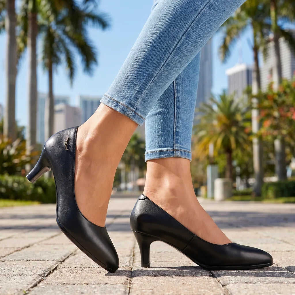 Rianna Mid-Heel Pumps