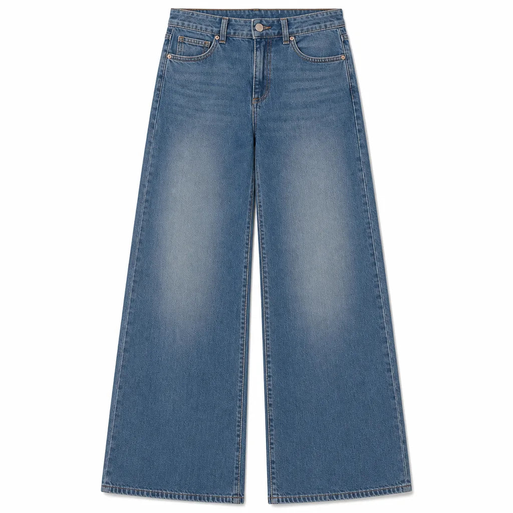 Rosaline | Womens Mom Baggy Wide Leg Jeans