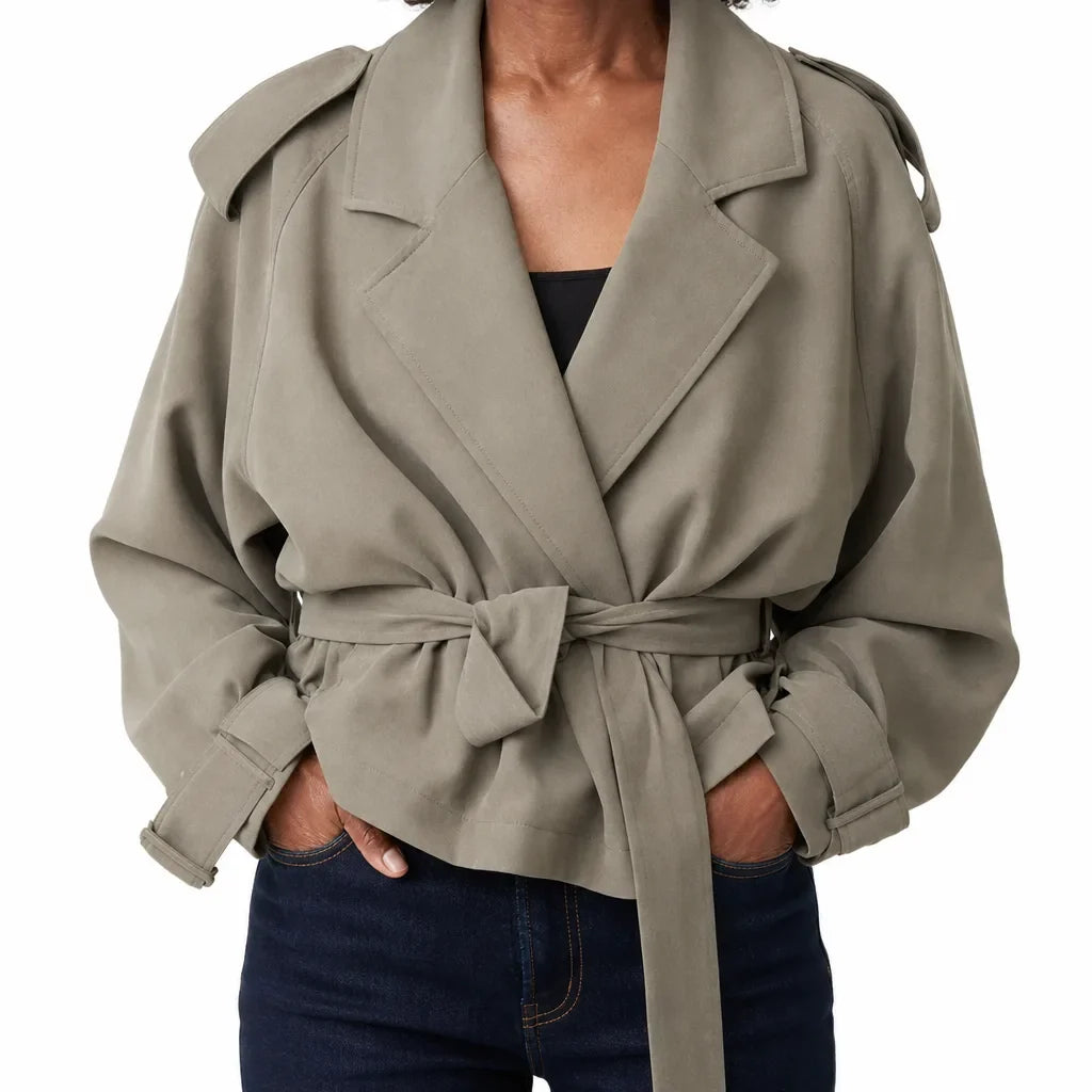 Rosamund | Women's Short Cropped Trench Coat