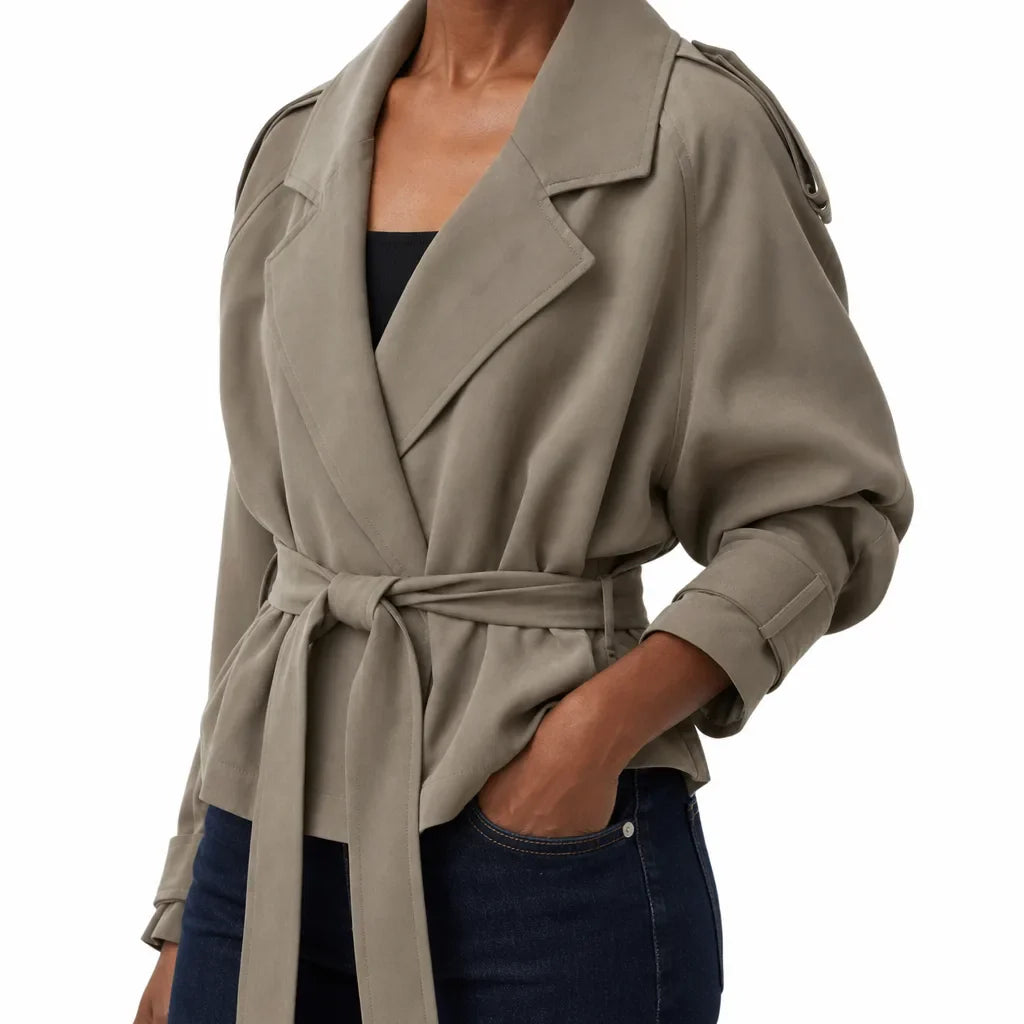 Rosamund | Women's Short Cropped Trench Coat