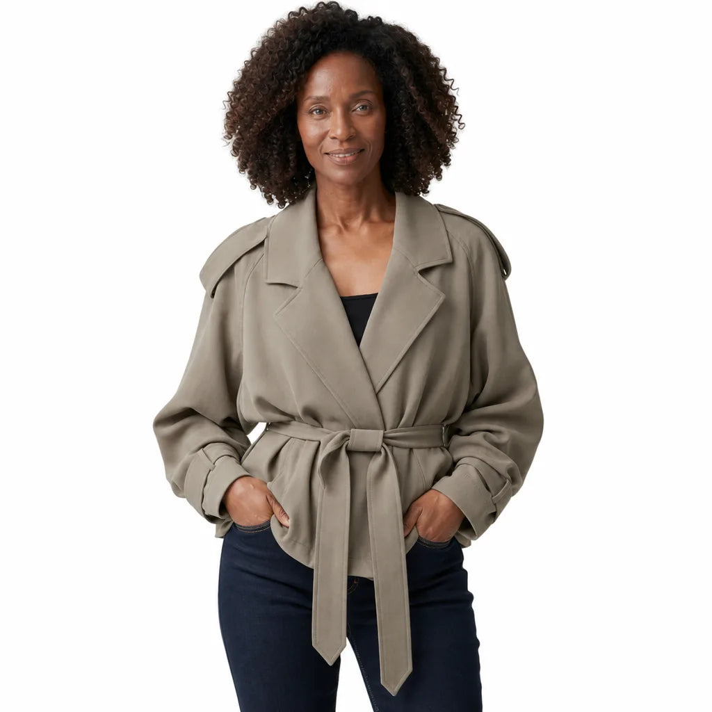 Rosamund | Women's Short Cropped Trench Coat