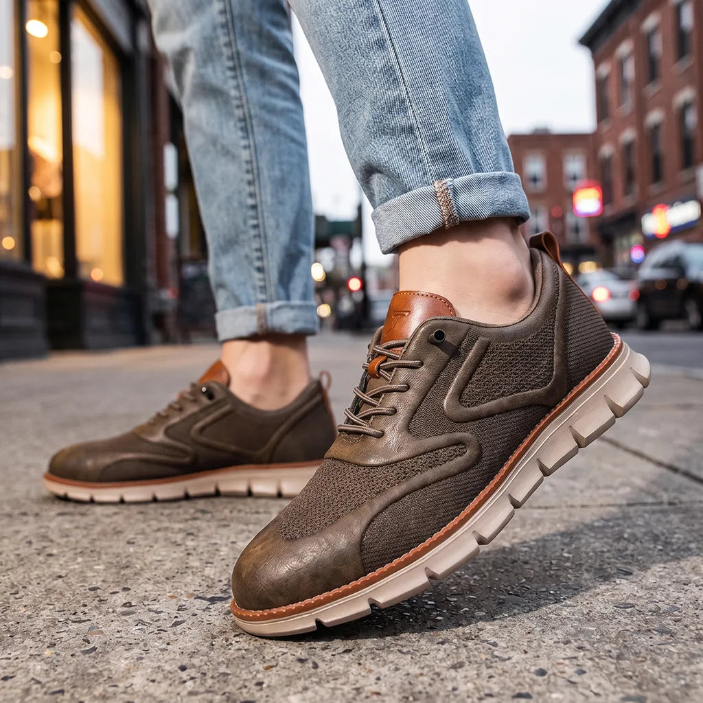 Rowan |  Men's Casual Runner Sneakers  - By Qivii