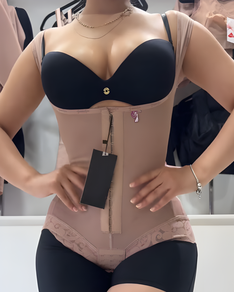 Open Bust Tummy Control Fajas Colombianas Butt Lift Body Shaper  - By Qivii