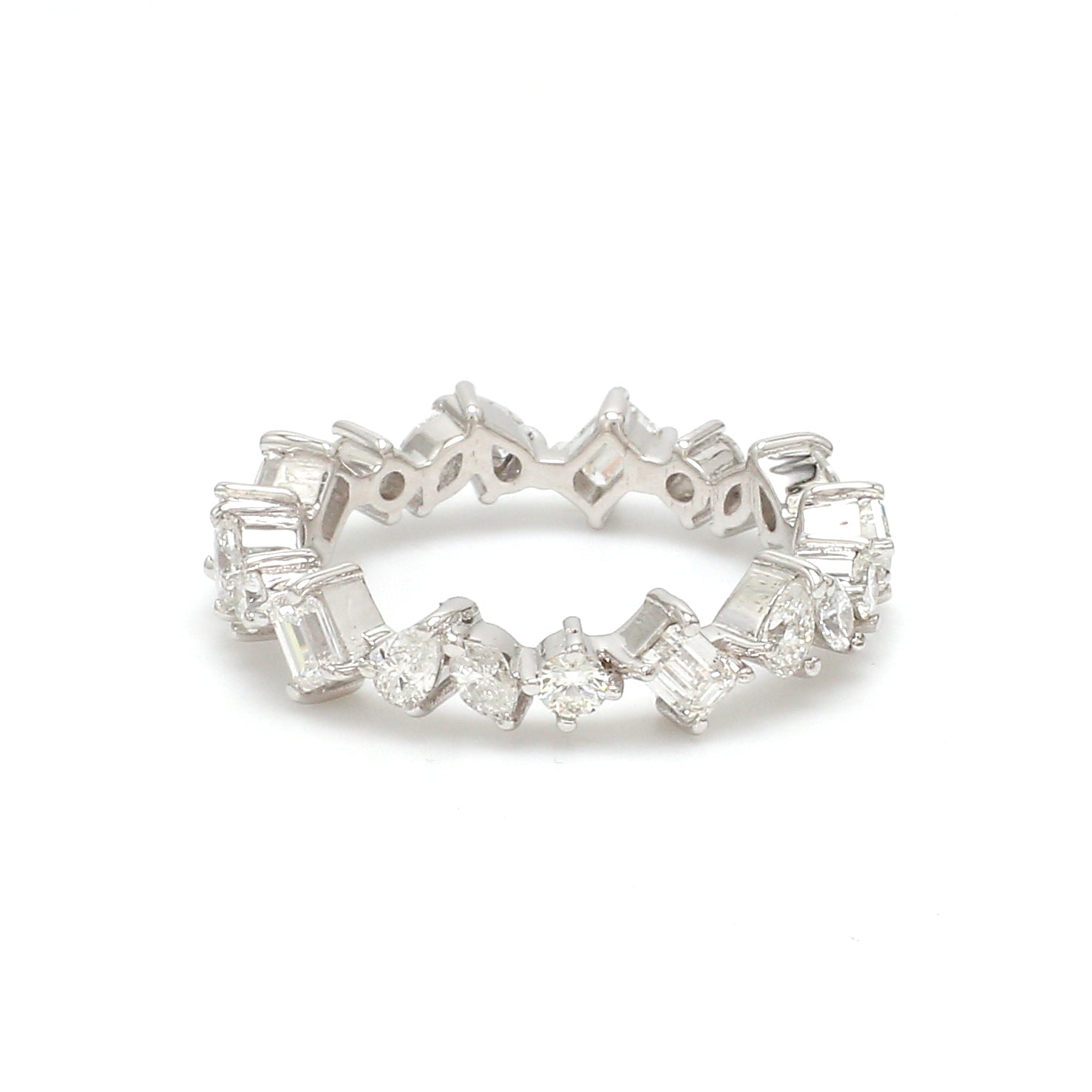 Diamond Mix Shape Eternity Ring - qivii