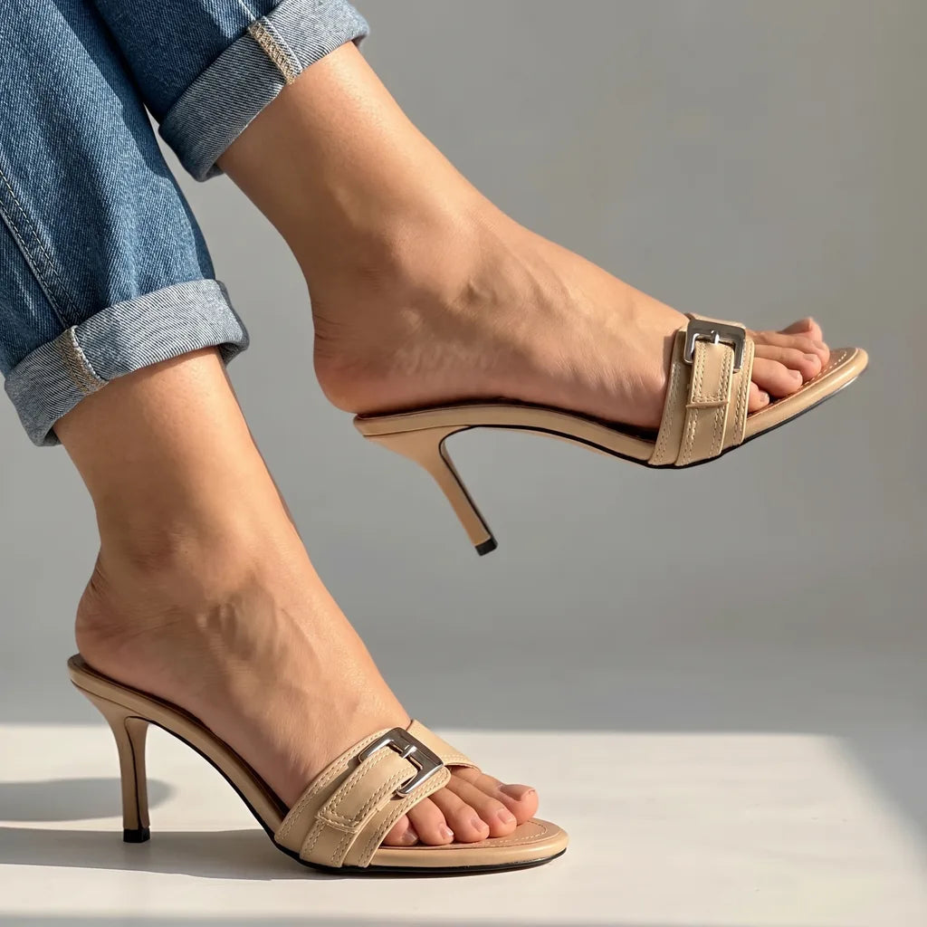 Sadie Heeled Buckle Sandals