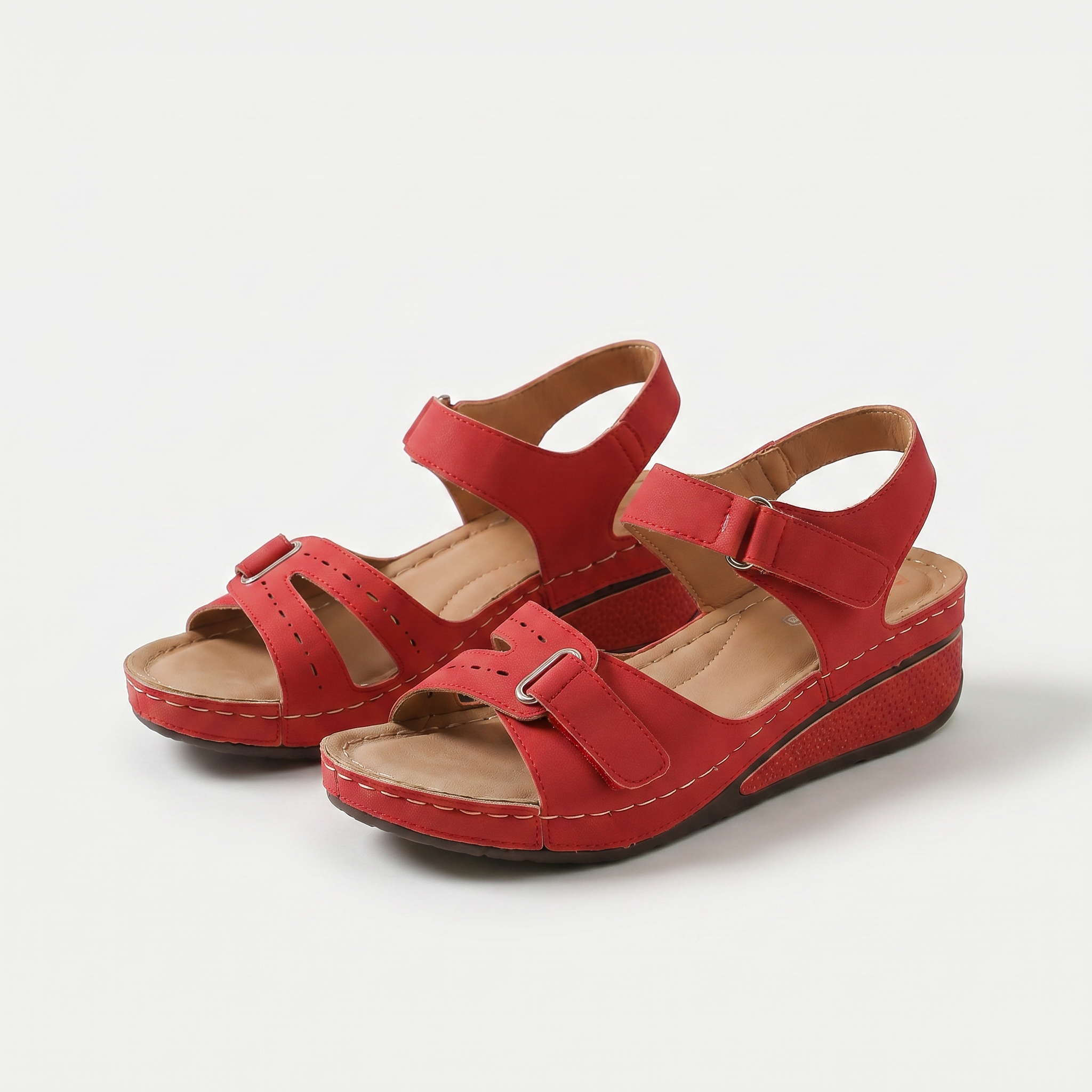 Sandy - Bequeme Orthopädische Sandalen mit Keilabsatz  - By Qivii