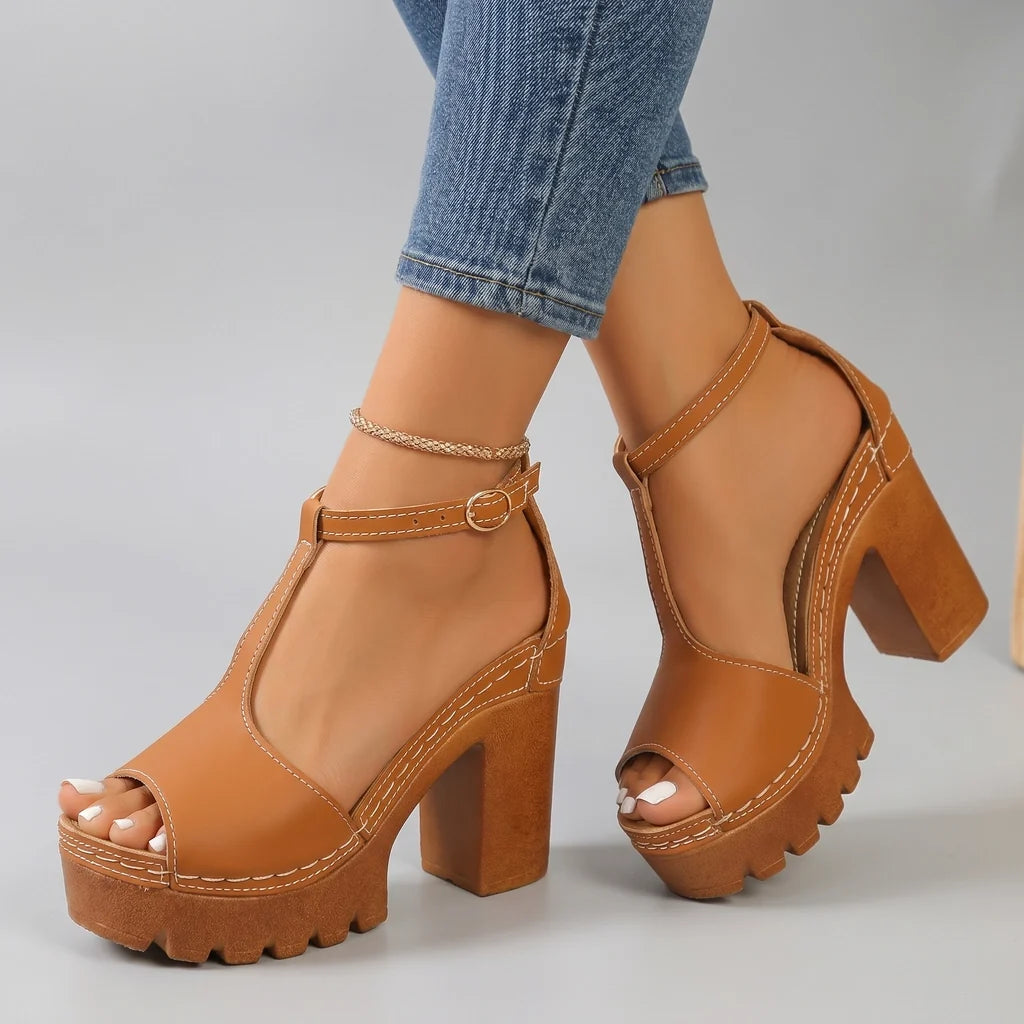 Scarlet Platform Sandals