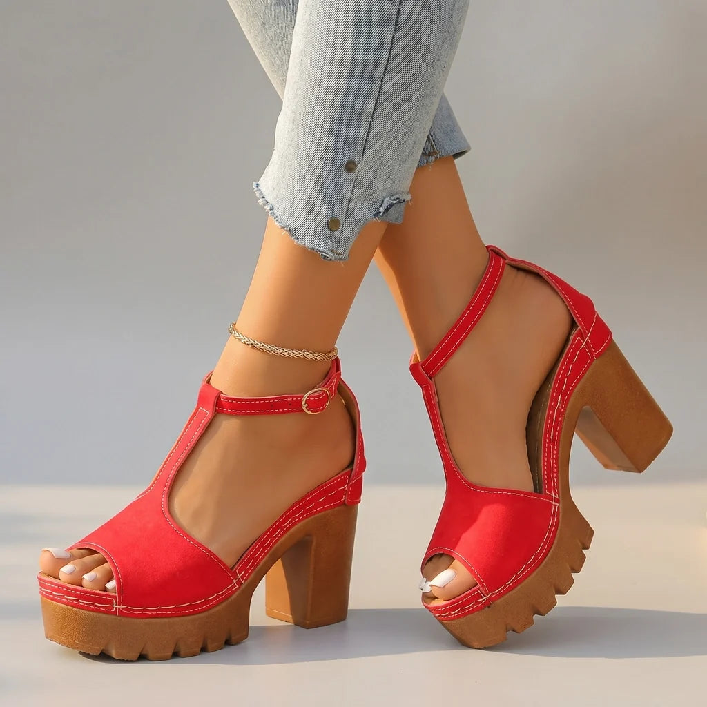 Scarlet Platform Sandals