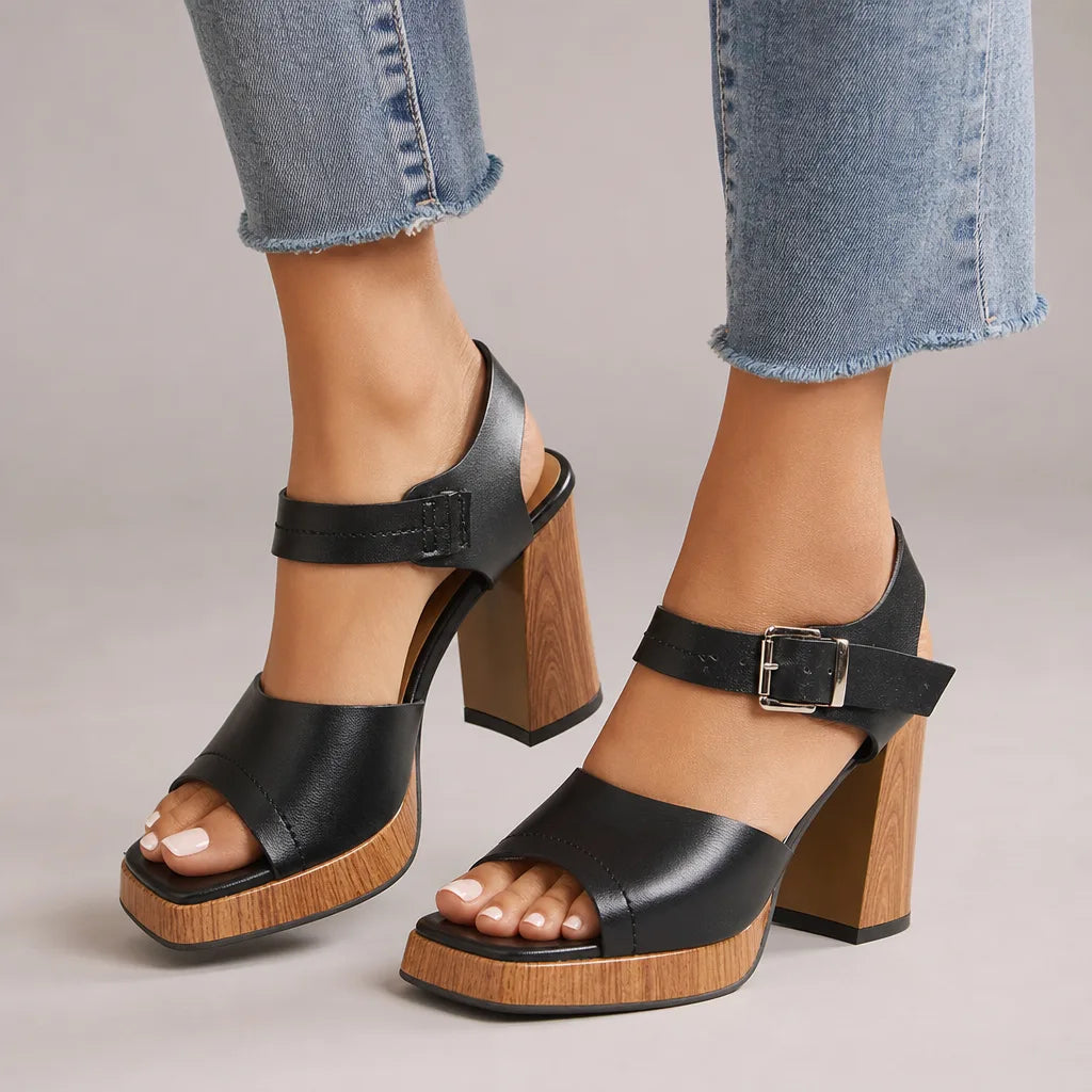 Seraphina Square Toe Platform Sandals