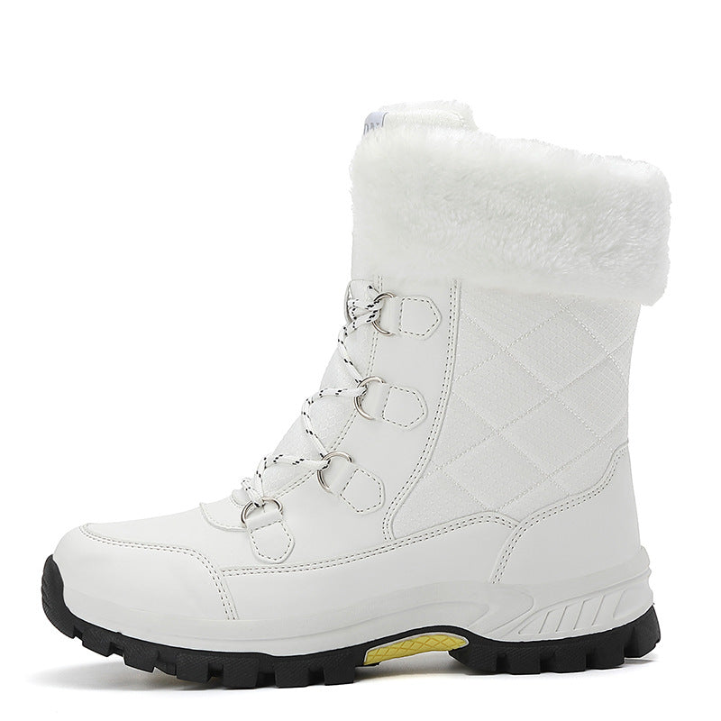 Women's Glacier Insulated Winter Boots - Thick Cotton-Lined High-Top Snow Boots with Non-Slip Lug Sole (US 5-11)