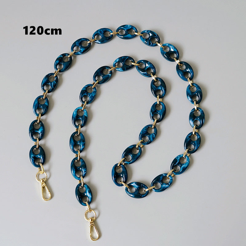 Ounamei Leopard Acrylic Pig Nose Chain Strap