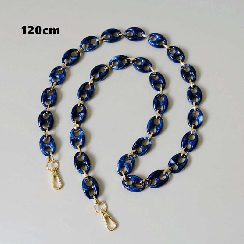 Ounamei Leopard Acrylic Pig Nose Chain Strap