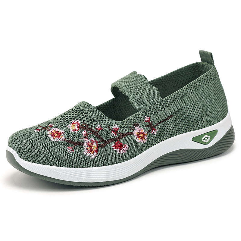Women's Lyric Canvas Slip-On Ballet Flats – Soft Cushioned Lightweight Casual Walking Shoes (US 5–10.5)